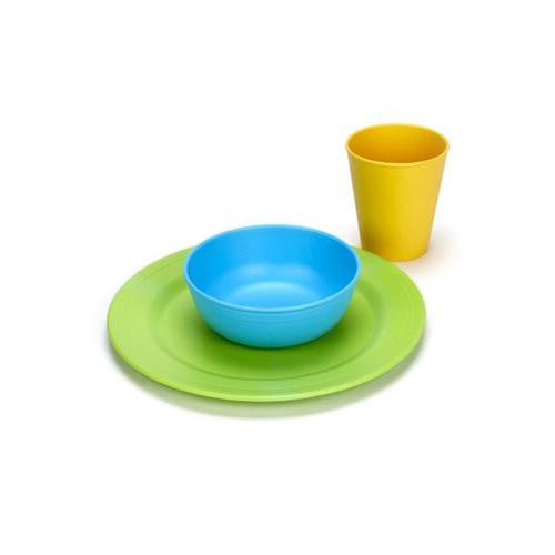 Green Toys Green Eats Tabletop Set (tumbler, Bowl, Plate)