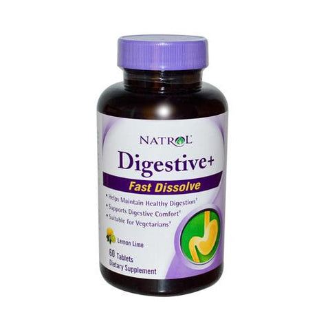 Natrol Digestive Plus - 60 Fast Dissolving Tablets