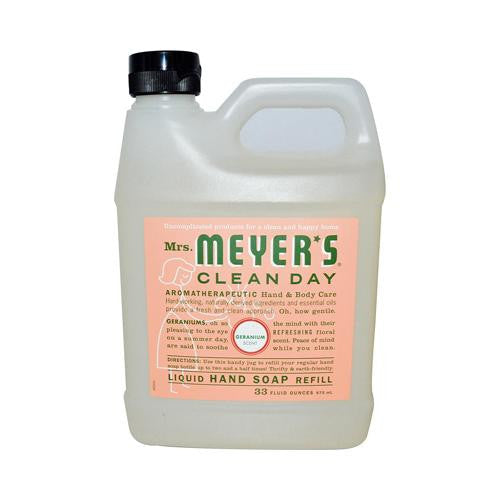 Mrs. Meyer's Liquid Hand Soap Refill - Geranium - 33 Lf Oz - Case Of 6