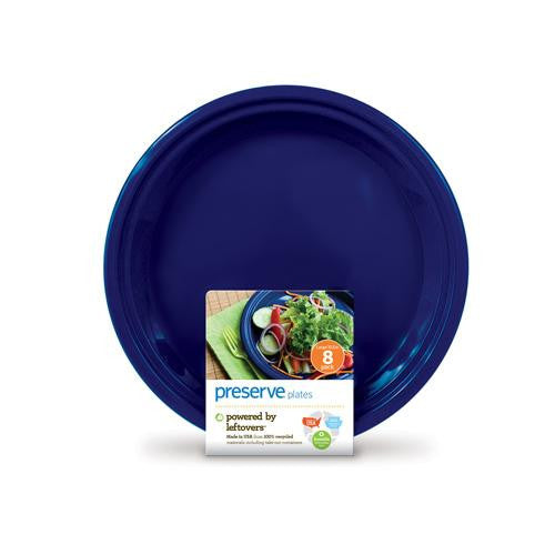 Preserve Large Reusable Plates - Midnight Blue - 8 Pack - 10.5 In