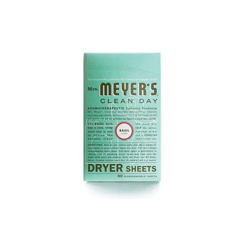 Mrs. Meyer's Dryer Sheets - Basil - 80 Sheets