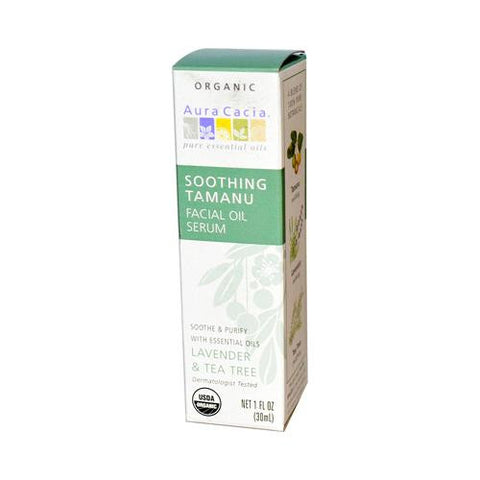 Aura Cacia Organic Face Oil Serum - Tamanu - 1 Fl Oz