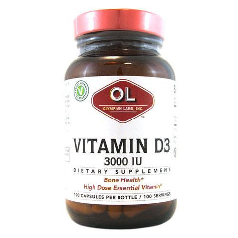 Olympian Labs Vitamin D3 - 3000 Iu - 100 Capsules