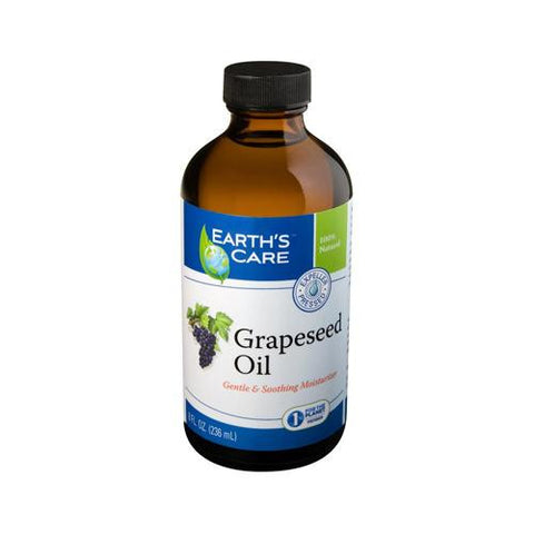 Earth's Care 100% Pure Grapeseed Oil - 8 Fl Oz