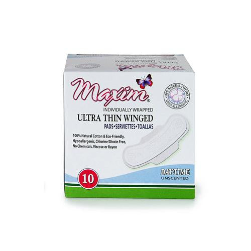 Maxim Hygiene Pads With Wings - Regular - 10 Count