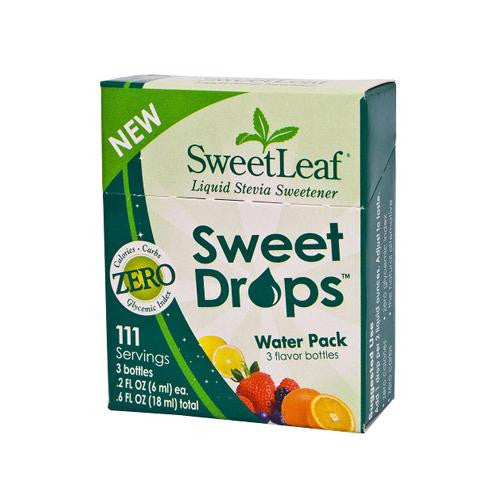 Sweet Leaf Sweet Drops - Water Pack - Case Of 6 - 3 Packs