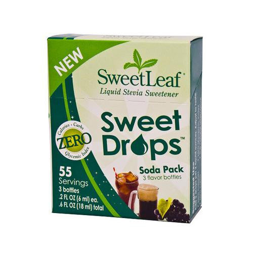 Sweet Leaf Sweet Drops - Soda Pack - Case Of 6 - 3 Packs