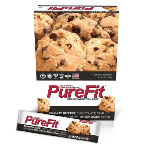 Pure Fit Bar - Peanut Butter Chocolate Chip - Case Of 15 - 2 Oz