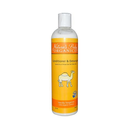 Nature's Baby Organics Conditioner And Detangler - Vanilla Tangerine - 12 Fl Oz