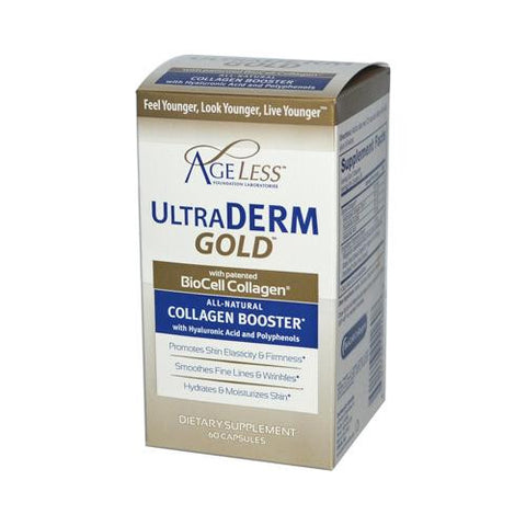 Ageless Foundation Ultraderm Gold Collagen Booster - 60 Capsules