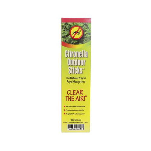 Neem Aura Naturals Outdoor Citronella Sticks - 10 Count - Case Of 18