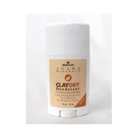 Zion Health Claydry Silk Deodorant - Citrus - 2.5 Oz