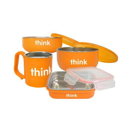 Thinkbaby Feeding Set - Bpa Free - Orange