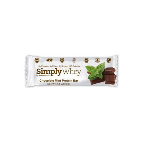 Simply Choices Whey Bars - Chocolate Mint - 40 Grm - Case Of 12