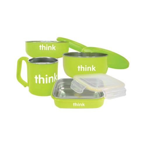 Thinkbaby Feeding Set - Bpa Free - Green