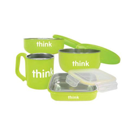 Thinkbaby Feeding Set - Bpa Free - Green