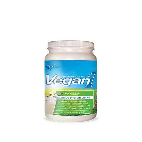 Nutrition53 Vegan1 Shake - Vanilla - Gluten Free - 1.5 Lbs