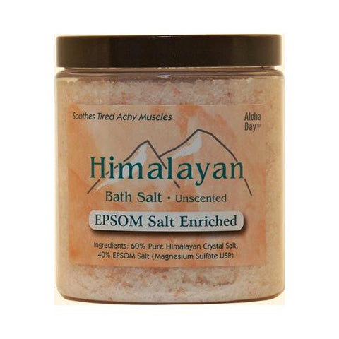 Himalayan Salt Bath Salt - 40% Epsom Salt Enriched - 24 Oz