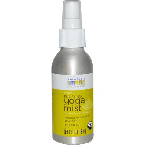 Aura Cacia Organic Yoga Mist - Purifying Tea Tree And Lemon - 4 Oz