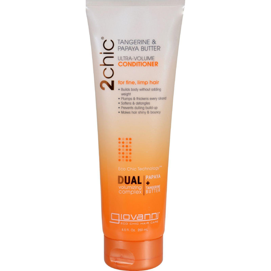 Giovanni Hair Care Products 2chic Conditioner - Ultra-volume Tangerine And Papaya Butter - 8.5 Fl Oz