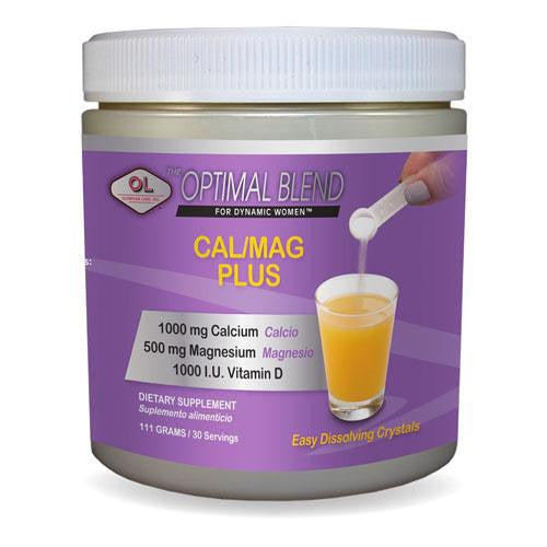 Olympian Labs Calcium-magnesium Plus - Optimal Blend - 8 Oz