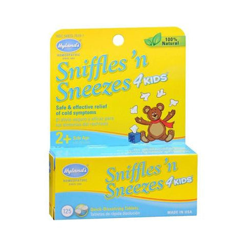 Hylands Homeopathic Sniffles 'n Sneezes 4 Kids - 125 Tablets