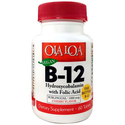 Ola Loa Products Sublingual Hydroxycobalamin B12 - 60 Tablets