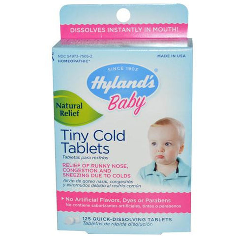 Hylands Homeopathic Baby Tiny Cold Tablets - 125 Tablets