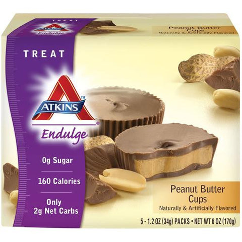 Atkins Endulge Bars - Chocolate Peanut Butter Cups - 1.2 Oz - 5 Ct