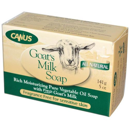 Canus Goats Milk Bar Soap - Fragrance Free - 5 Oz