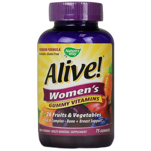 Nature's Way Alive - Women's Energy Gummy Multi-vitamins - 75 Chewables