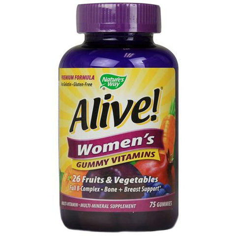 Nature's Way Alive - Women's Energy Gummy Multi-vitamins - 75 Chewables