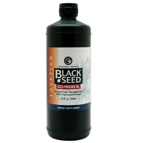 Amazing Herbs Black Seed Oil - Cold Pressd - Egyptian - 16 Fl Oz