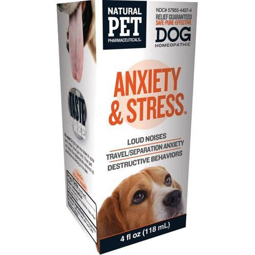 King Bio Homeopathic Natural Pet Dog - Anxiety And Stress - 4 Oz