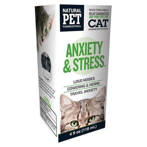 King Bio Homeopathic Natural Pet Cat - Anxiety And Stress - 4 Oz