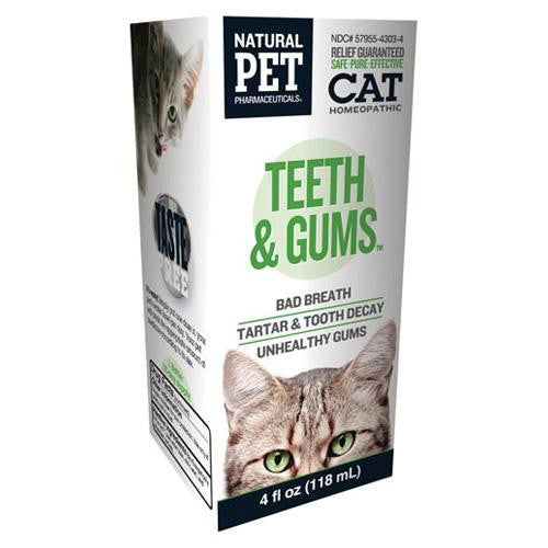 King Bio Homeopathic Natural Pet Cat - Teeth And Gums - 4 Oz