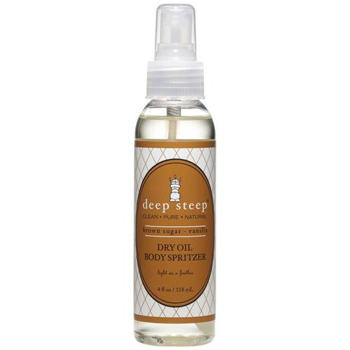 Deep Steep Dry Oil Body Spritzer - Brown Sugar Vanilla - 4 Fl Oz