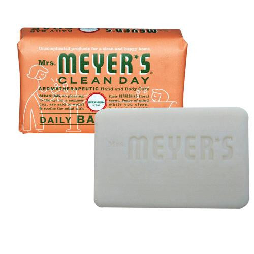 Mrs. Meyer's Bar Soap - Geranium - 5.3 Oz - Case Of 12