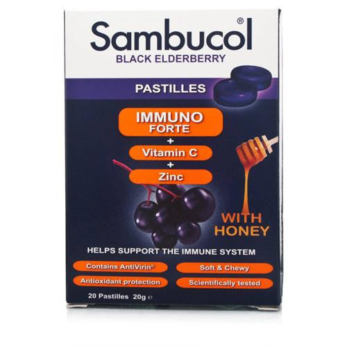 Sambucol Pastilles - Black Elderberry - 20 Ct