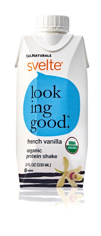 Svelte Protein Shake - Organic French Vanilla - 11 Oz - Case Of 8