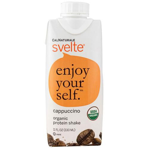 Svelte Protein Shake - Organic - Cappucino - 11 Fl Oz - Case Of 8