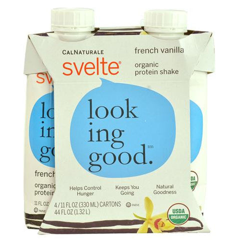 Svelte Protein Shake - Organic - French Vanilla - 11 Fl Oz - Case Of 24