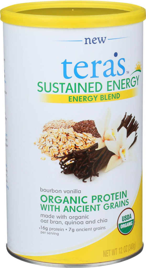 Tera's Whey Sustained Energy - Bourbon Vanilla - 12 Oz