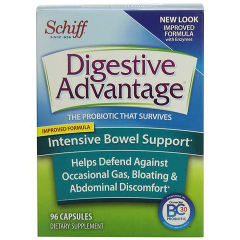 Schiff Vitamins Digestive Advantage - Intensive Bowel Support - 96 Capsules