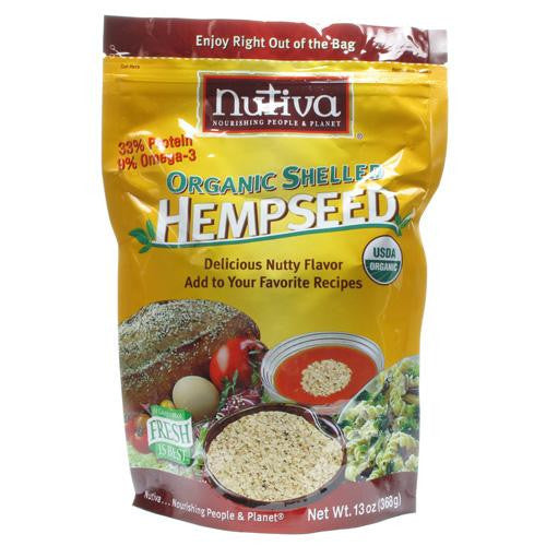 Nutiva Hempseed - Organic - Shelled - 12 Oz