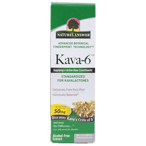 Nature's Answer Kava 6 Extract - Alcohol Free - 1 Oz