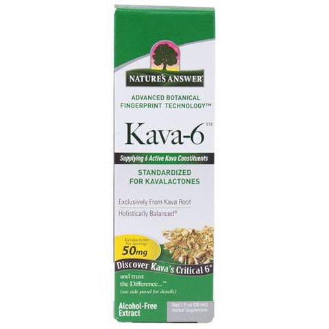 Nature's Answer Kava 6 Extract - Alcohol Free - 1 Oz