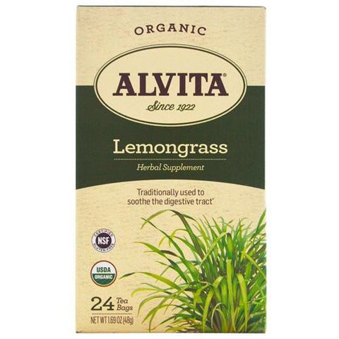 Alvita Tea - Organic - Lemongrass Herbal - 24 Tea Bags