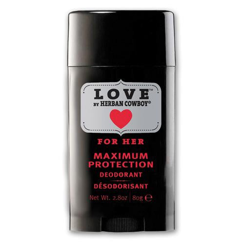 Herban Cowboy Deodorant - Love Maximum Protection - 2.8 Oz