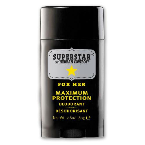 Herban Cowboy Deodorant - Superstar For Women - 2.8 Oz